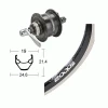 Ryde - Rigida Roue Avant 700 Mm Avec Moyeu Dynamo Shimano DH-3D35 Pour Frein à Disque Centerlock Et Jante Rigida Zac 2000 Disc -magasin de vélo cfa0c967620224616afe16fd5329e5ac 280620 121756 PEEL ZXWzFduk