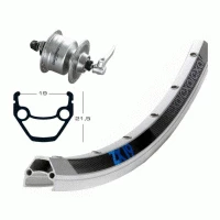 Roue Avant 700 Mm Avec Moyeu Dynamo Shimano DH-3N72 Et Jante Exal ZX 19