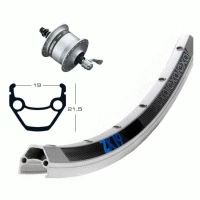 Roue Avant 700 Mm Avec Moyeu Dynamo Shimano DH-3N30 Et Jante Exal ZX 19