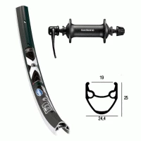 Ryde - Rigida Roue Avant 27.5 Pouces Avec Moyeu Shimano Acera Et Jante Ryde X-Star 19